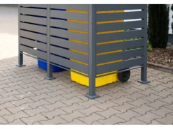 Westmann Besen|Mülltonnenboxen|Mülltonnenverkleidung Planum Metall 2 x 240 l