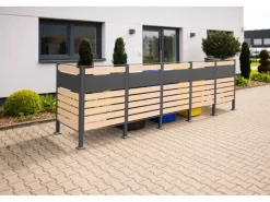 Westmann Mülltonnenboxen|Mülltonnenverkleidung Planum Metall 5 x 240 l