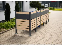 Westmann Mülltonnenboxen|Mülltonnenverkleidung Planum Metall 5 x 240 l