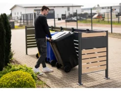 Westmann Mülltonnenboxen|Mülltonnenverkleidung Planum Metall 5 x 240 l