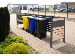 Westmann Mülltonnenboxen|Mülltonnenverkleidung Planum Metall 5 x 240 l