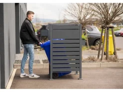 Westmann Mülltonnenboxen|Mülltonnenverkleidung Planum Metall 1 x 240 l