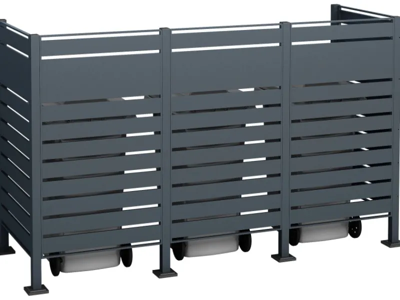 Mülltonnenverkleidung Planum Metall 3 x 240 l*Westmann Outlet