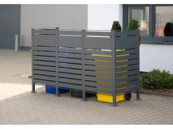 Mülltonnenverkleidung Planum Metall 3 x 240 l*Westmann Outlet