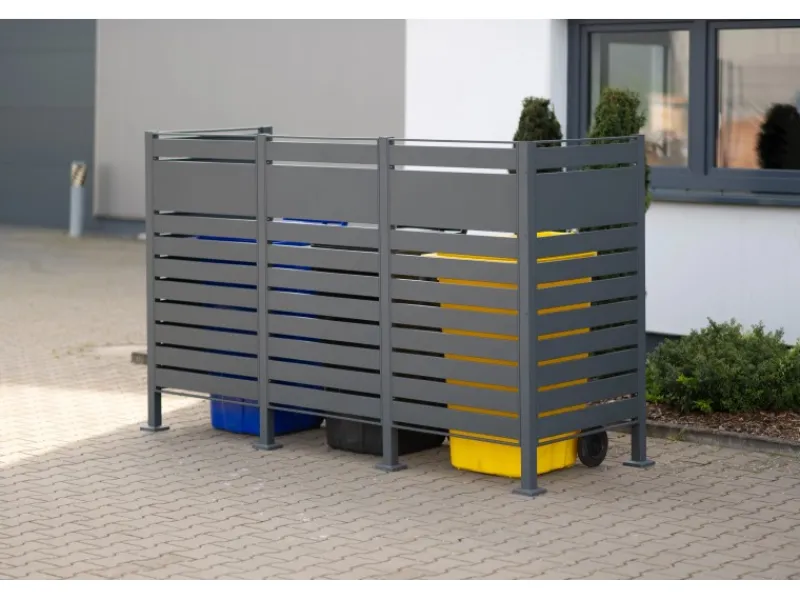 Mülltonnenverkleidung Planum Metall 3 x 240 l*Westmann Outlet