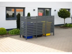 Mülltonnenverkleidung Planum Metall 3 x 240 l*Westmann Outlet