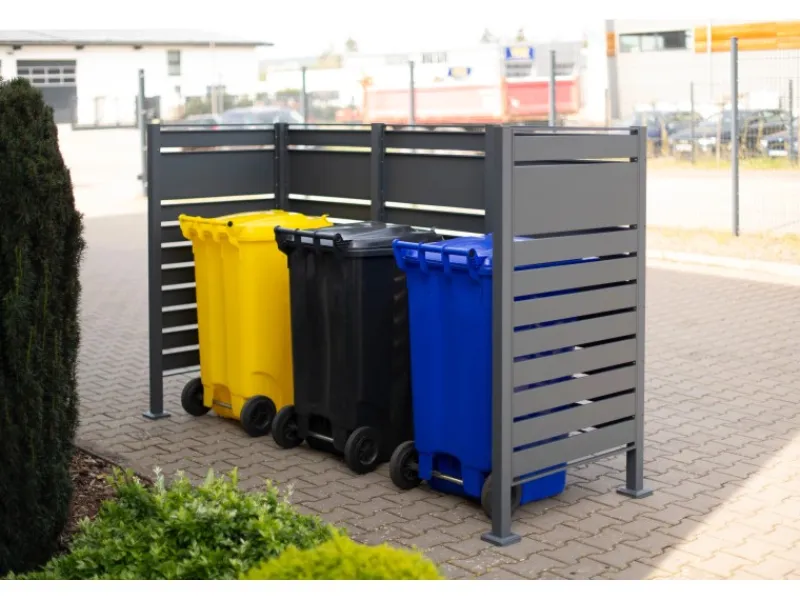 Mülltonnenverkleidung Planum Metall 3 x 240 l*Westmann Outlet