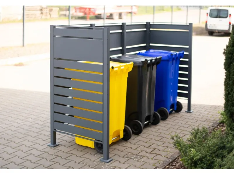 Mülltonnenverkleidung Planum Metall 3 x 240 l*Westmann Outlet