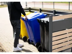 Westmann Mülltonnenboxen|Mülltonnenverkleidung Planum Metall 3 x 240 l