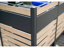 Westmann Mülltonnenboxen|Mülltonnenverkleidung Planum Metall 3 x 240 l