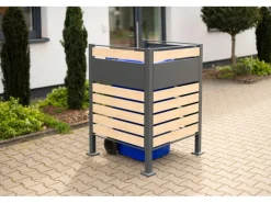 Westmann Mülltonnenboxen|Mülltonnenverkleidung Planum Metall 1 x 240 l