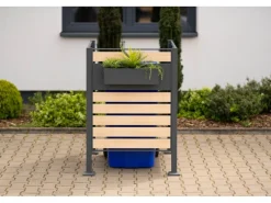 Westmann Mülltonnenboxen|Mülltonnenverkleidung Planum Metall 1 x 240 l