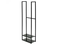 Stahl Kaminholzregal Porthos Schwarz 40x20x120 cm*Westmann New