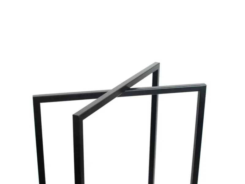 Stahl Kaminholzregal Xavier Schwarz 40x20x120 cm*Westmann Best