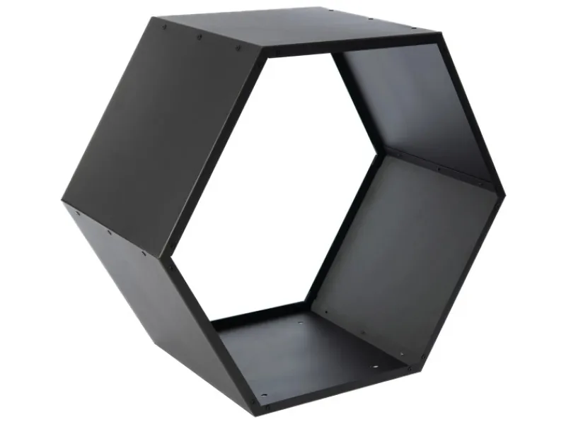 Stahl Kaminholzregal Biene Schwarz 88x45x77 cm*Westmann Discount