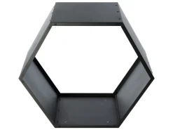 Stahl Kaminholzregal Biene Schwarz 88x45x77 cm*Westmann Discount