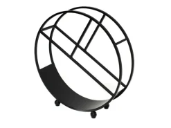 Westmann Kaminholzregale|Stahl Kaminholzregal Osiris Schwarz 80x82 cm