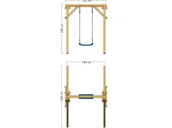 Schaukel Smart One Blau*Wickey Discount