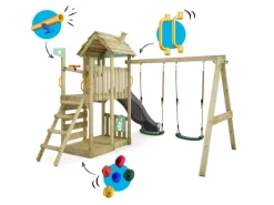 Spielturm FarmFlyer Klettergerüst mit Rutsche Pastellgrün*Wickey Best