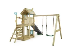 Spielturm FarmFlyer Klettergerüst mit Rutsche Pastellblau*Wickey