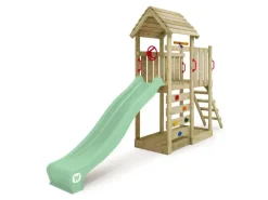 Wickey Gartenspielgeräte|Spielturm JoyFlyer mit Rutsche Pastellgrün