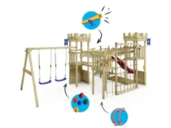 Wickey Gartenspielgeräte|Spielturm Smart Arch mit Rutsche Rot