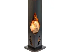 Wilk Feuerschalen|Feuerkörbe|Feuersäule Flamme 38 cm x 38 cm x 119 cm