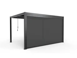Ximax Markisen|Seitenmarkise Aluminium Pergola Elektrisch 400 cm Dunkelgrau