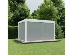 Ximax Markisen|Seitenmarkise Aluminium Pergola Elektrisch 400 cm Weiß
