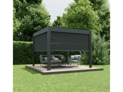 Seitenmarkise Aluminium Pergola 300 cm Dunkelgrau*Ximax Online