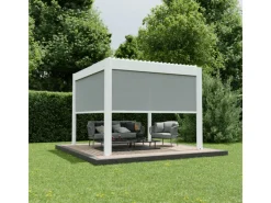 Seitenmarkise Aluminium Pergola Elektrisch 300 cm Weiß*Ximax Best