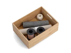 Aufbewahrungskiste Bambus 30 cm x 40 cm x 14 cm Natur*Zeller