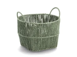 Aufbewahrungskorb Papiergeflecht Ø 30 cm x 21 cm Salbei*Zeller Hot