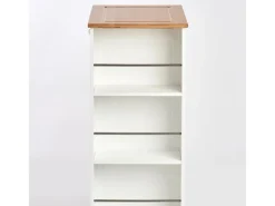 Küchenrollwagen Bambus/MDF/Metall 50 cm x 37 cm x 86,5 cm Weiß*Zeller Clearance