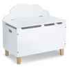 Kinder-Truhe Wolke mit Deckel MDF/Kiefer 60 cm x 34,5 cm x 56 cm Weiß*Zeller Outlet