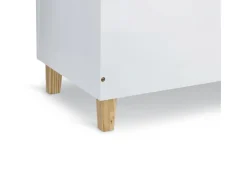 Kinder-Truhe Wolke mit Deckel MDF/Kiefer 60 cm x 34,5 cm x 56 cm Weiß*Zeller Outlet