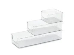 Utensilien-Organizer-Set Kunststoff 3-teilig Transparent*Zeller Best