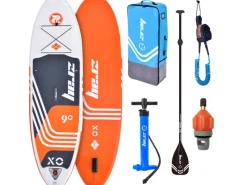 Zray Wassersport|Aufblasbares Stand Up Paddle Board X0 Komplettset Orange 275 x 76 x 13 cm inkl. Zubehör