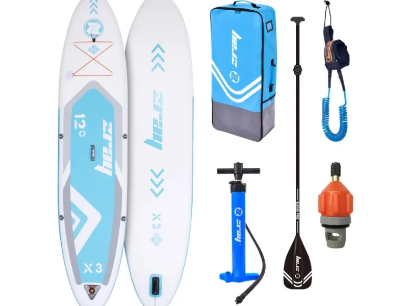 Aufblasbares Stand Up Paddle Board X3 Komplettset Blau 365 x 81 x 15 cm inkl. Zubehör*Zray Discount
